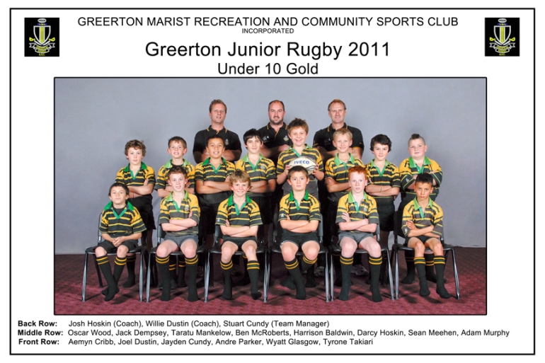 Greerton Marist Under 10 Gold 2011